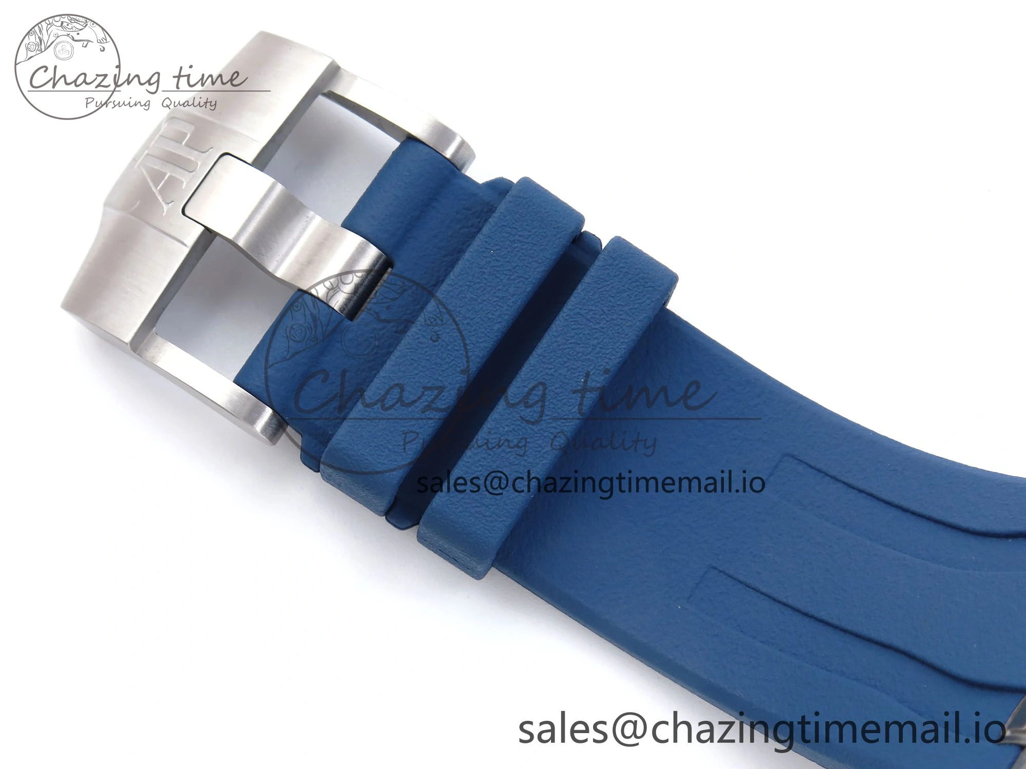Royal Oak Offshore Schumacher SS TKF Best Edition Gray Blue Dial on Blue Rubber Strap A3126
