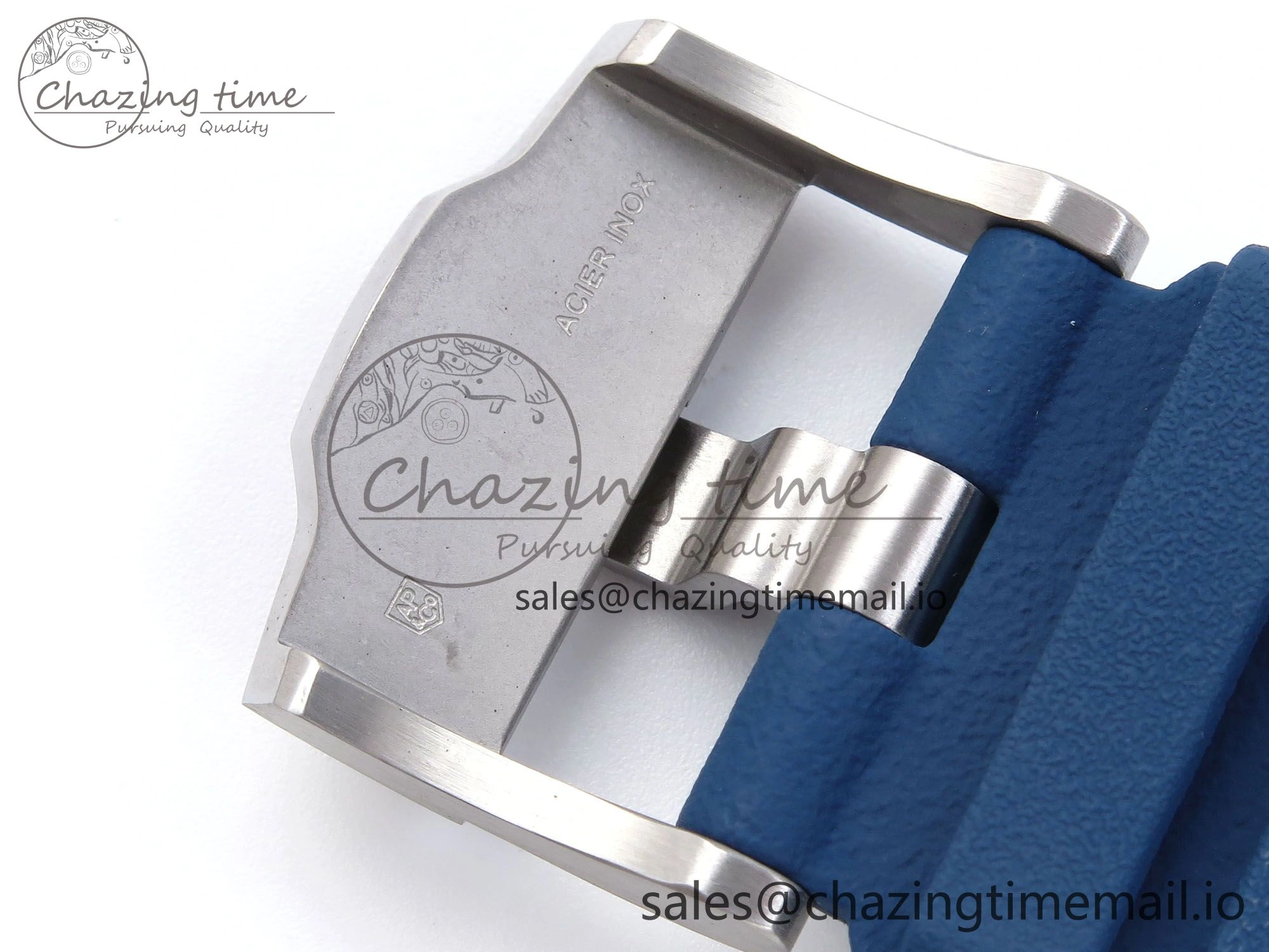 Royal Oak Offshore Schumacher SS TKF Best Edition Gray Blue Dial on Blue Rubber Strap A3126
