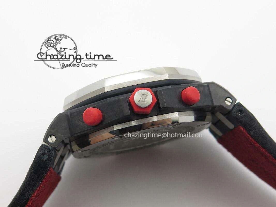 Royal Oak Offshore Singapore Grand Prix Forged Carbon JF Best Edition on Leather Strap A7750