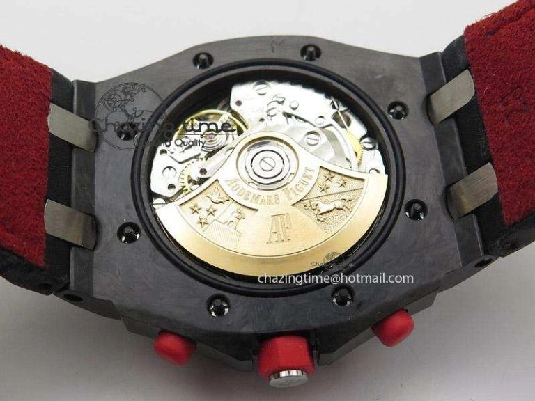 Royal Oak Offshore Singapore Grand Prix Forged Carbon JF Best Edition on Leather Strap A7750