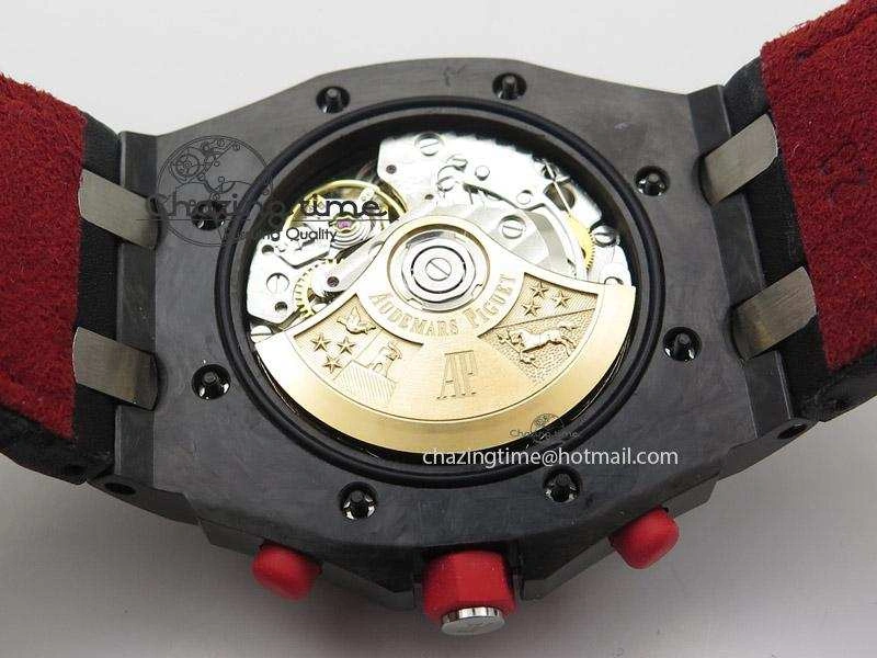 Royal Oak Offshore Singapore Grand Prix Forged Carbon JF Best Edition on Leather Strap A7750