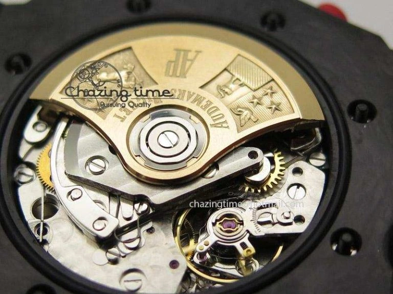 Royal Oak Offshore Singapore Grand Prix Forged Carbon JF Best Edition on Leather Strap A7750