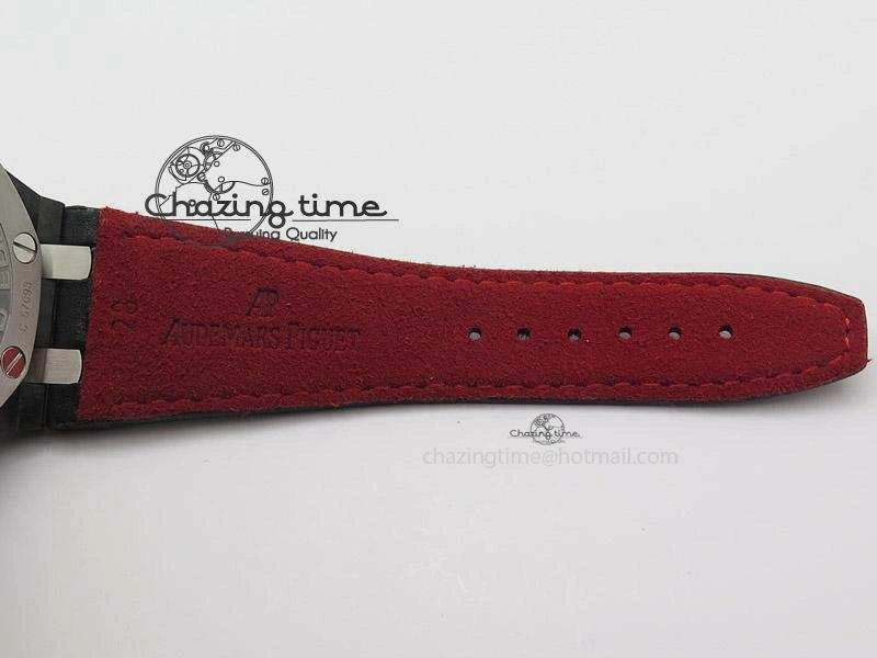Royal Oak Offshore Singapore Grand Prix Forged Carbon JF Best Edition on Leather Strap A7750