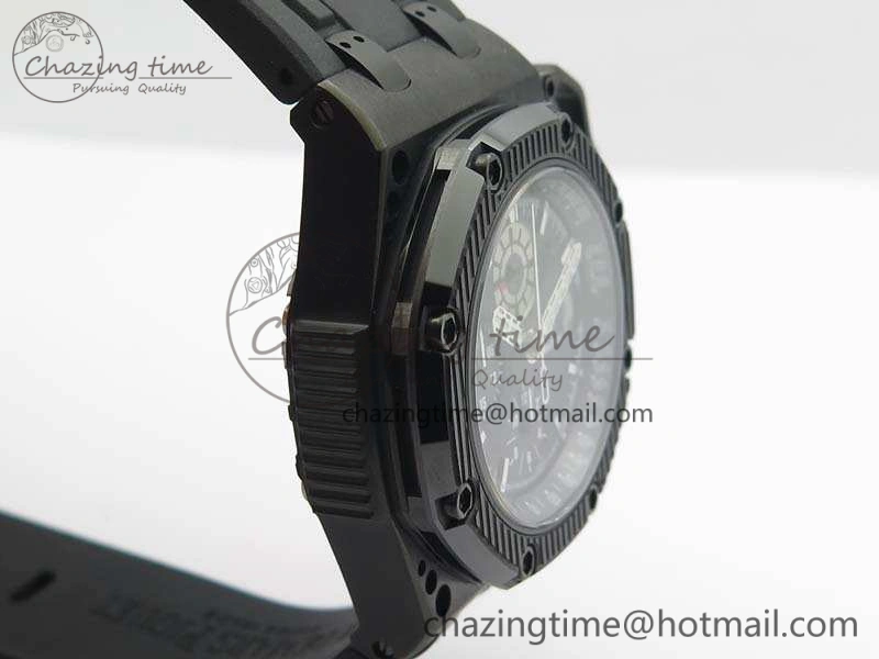 Royal Oak Offshore Survivor DLC Noob 1:1 Best Edition Black Dial On Rubber Strap (Free Black Leather Strap)