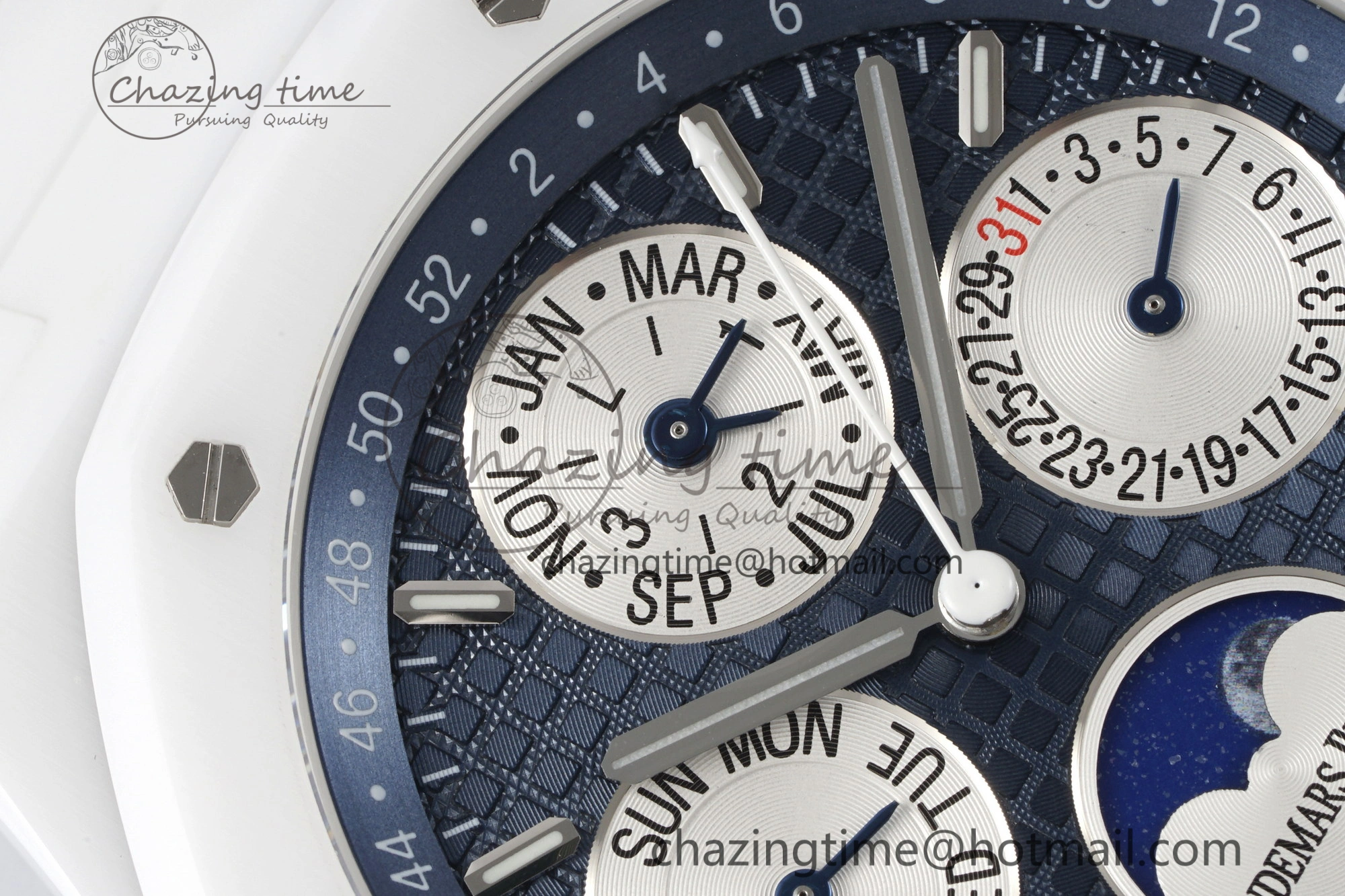 Royal Oak Perpetual Calendar 26579CB White Ceramic APSF Best Edition on White Ceramic Bracelet A5134 V3