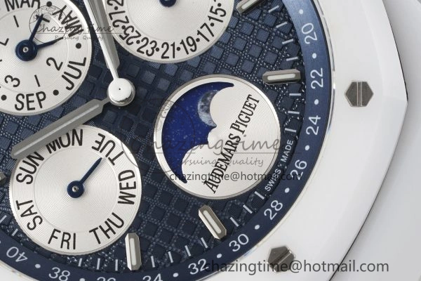 Royal Oak Perpetual Calendar 26579CB White Ceramic APSF Best Edition on White Ceramic Bracelet A5134 V3