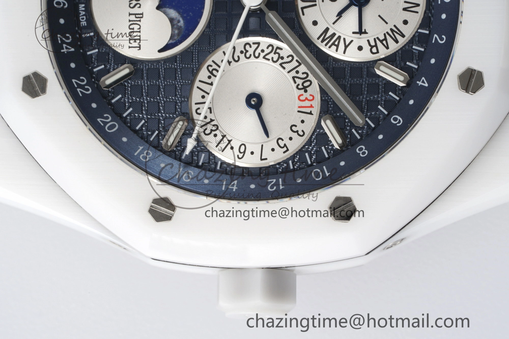 Royal Oak Perpetual Calendar 26579CB White Ceramic APSF Best Edition on White Ceramic Bracelet A5134 V3