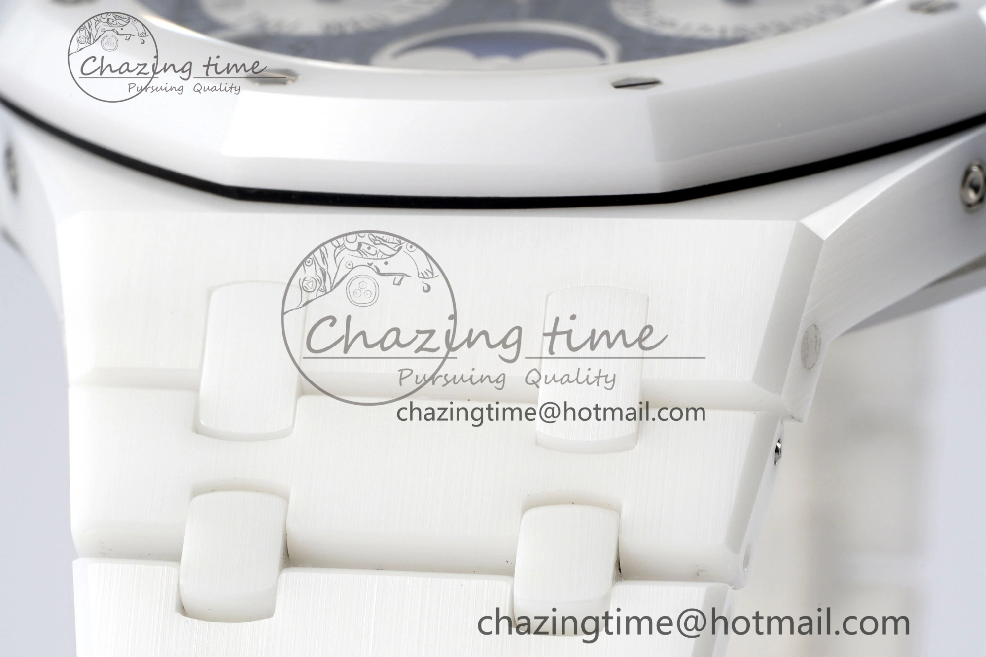 Royal Oak Perpetual Calendar 26579CB White Ceramic APSF Best Edition on White Ceramic Bracelet A5134 V3