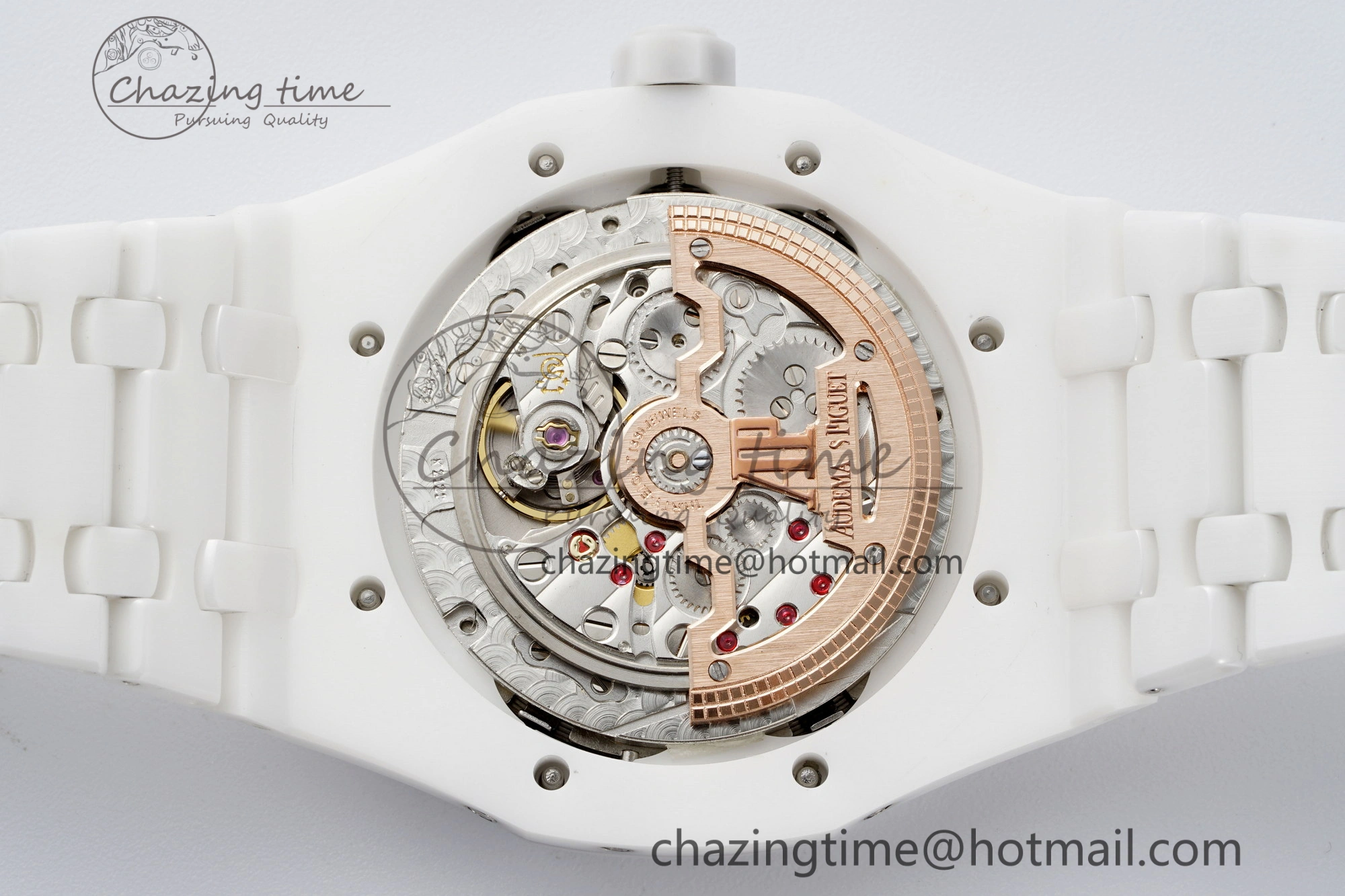 Royal Oak Perpetual Calendar 26579CB White Ceramic APSF Best Edition on White Ceramic Bracelet A5134 V3