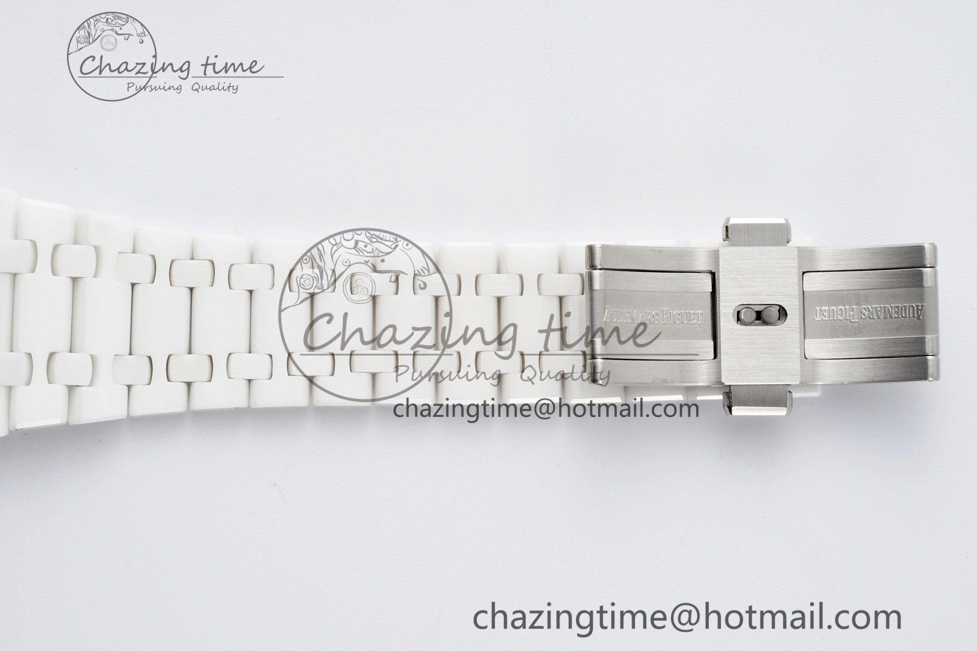 Royal Oak Perpetual Calendar 26579CB White Ceramic APSF Best Edition on White Ceramic Bracelet A5134 V3