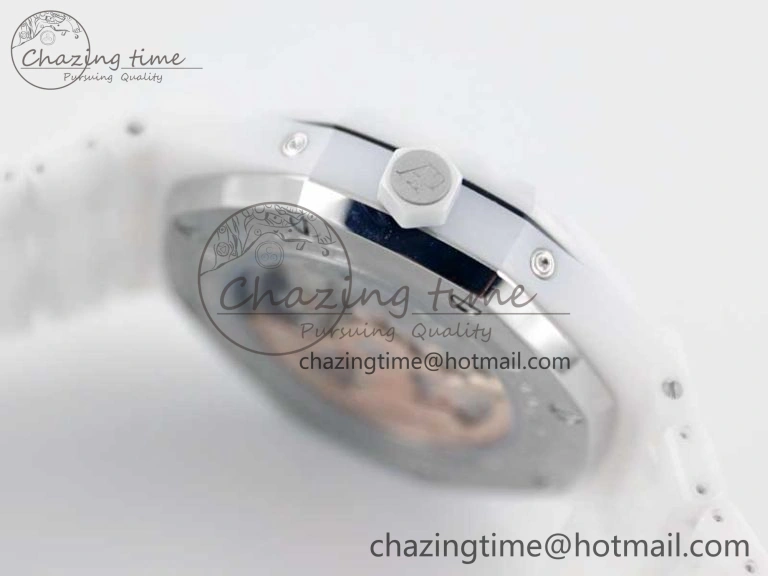 Royal Oak Perpetual Calendar 26579cb White Ceramic APSF Best Edition on Ceramic Bracelet A5134 (CHS)