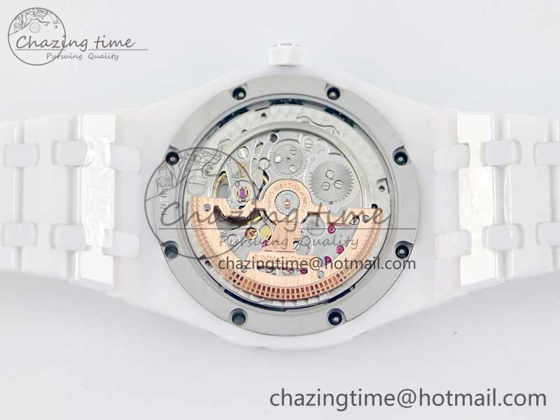 Royal Oak Perpetual Calendar 26579cb White Ceramic APSF Best Edition on Ceramic Bracelet A5134 (CHS)