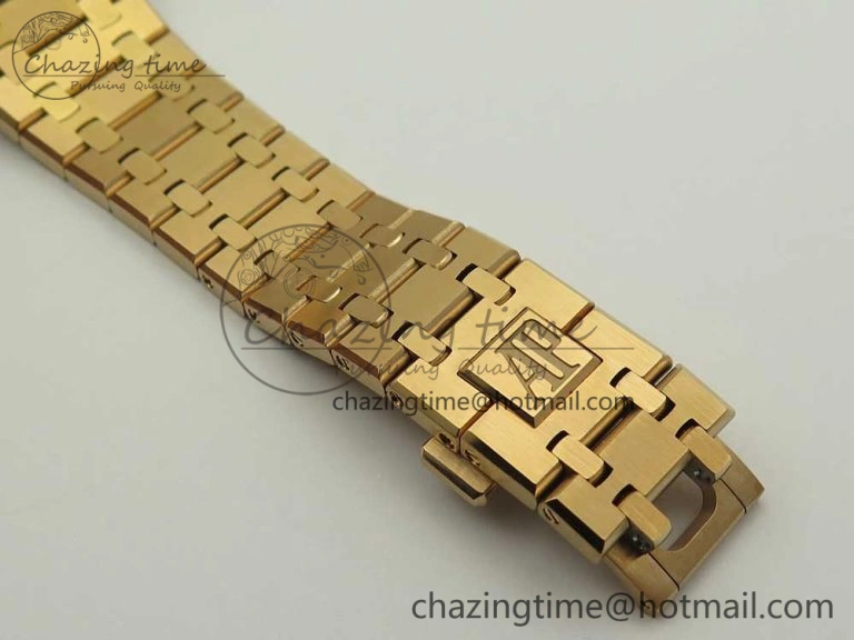 Royal Oak Tourbillon Extra-thin RG JF 1:1 Best Edition RG Textured Dial on RG Bracelet