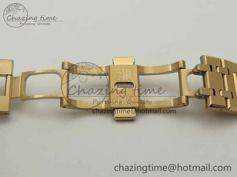 Royal Oak Tourbillon Extra-thin RG JF 1:1 Best Edition RG Textured Dial on RG Bracelet