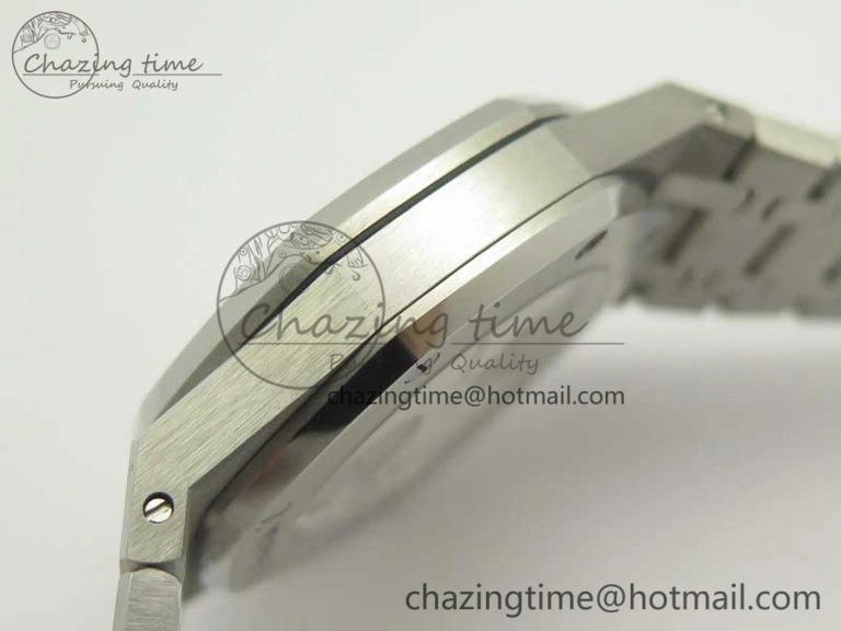 Royal Oak Tourbillon Extra-thin SS JF 1:1 Best Edition Blue Textured Dial on SS Bracelet