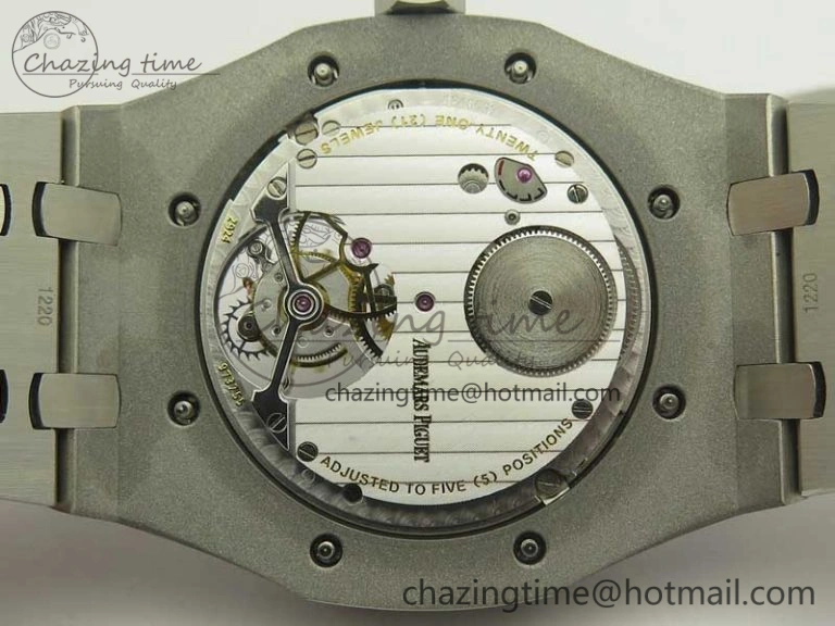 Royal Oak Tourbillon Extra-thin SS JF 1:1 Best Edition Blue Textured Dial on SS Bracelet