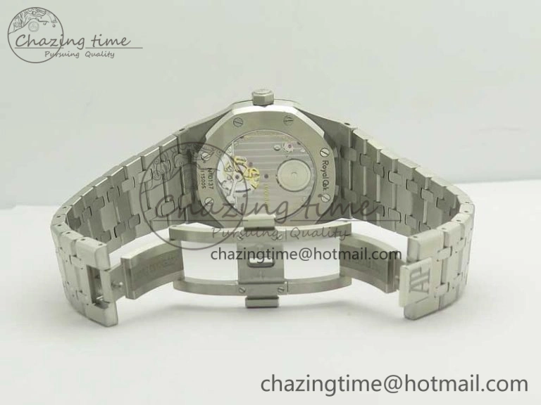 Royal Oak Tourbillon Extra-thin SS JF 1:1 Best Edition Blue Textured Dial on SS Bracelet
