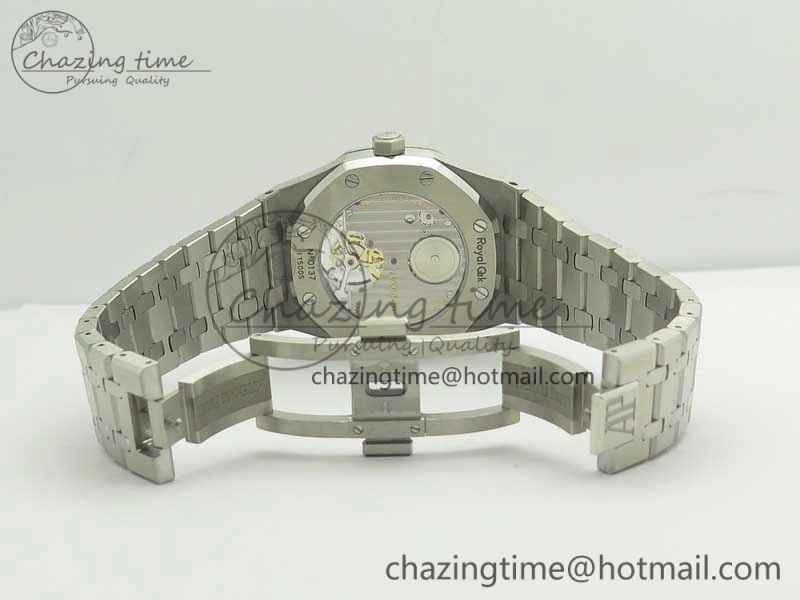 Royal Oak Tourbillon Extra-thin SS JF 1:1 Best Edition Blue Textured Dial on SS Bracelet