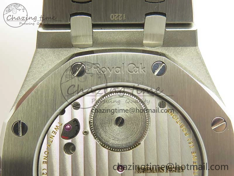 Royal Oak Tourbillon Extra-thin SS JF 1:1 Best Edition Blue Textured Dial on SS Bracelet