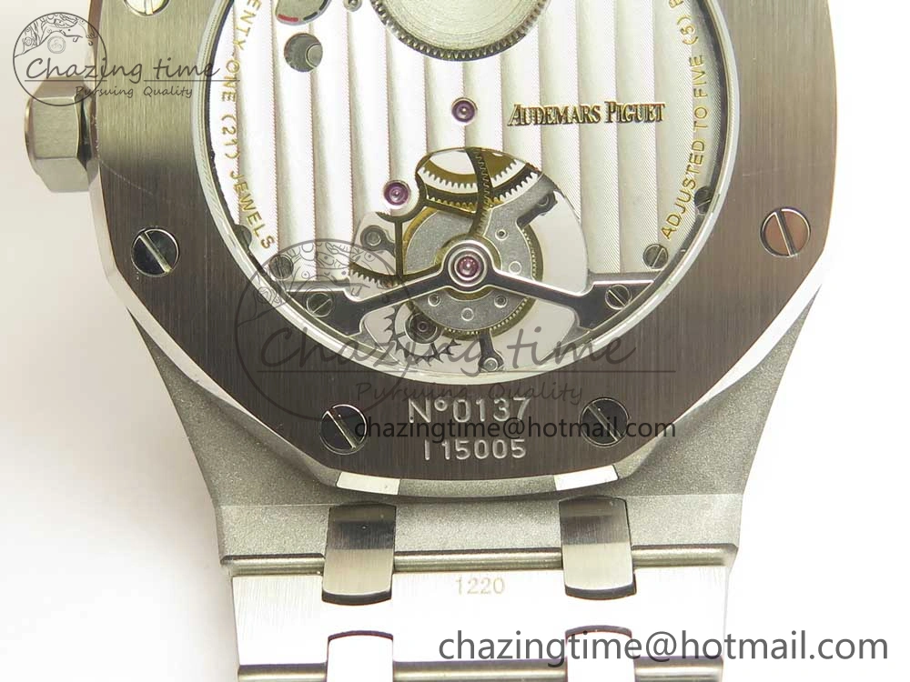 Royal Oak Tourbillon Extra-thin SS JF 1:1 Best Edition Gray Textured Dial on SS Bracelet