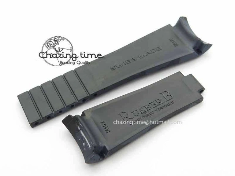 RubberB Camouflage Black Strap For Deployant Buckle