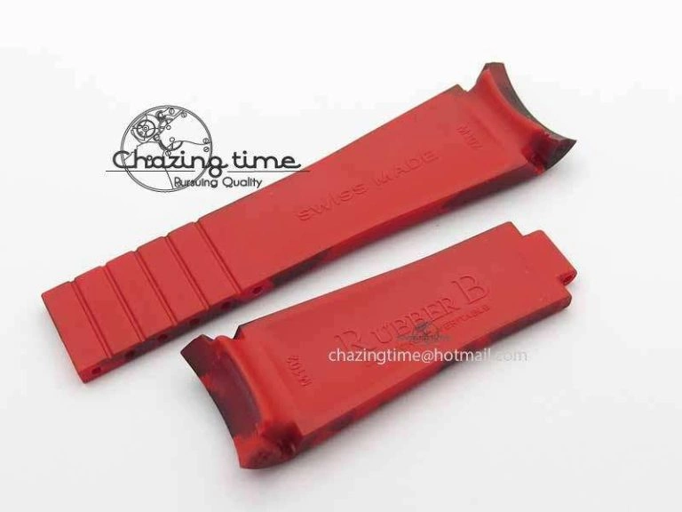 RubberB Camouflage Red Strap For Deployant Buckle