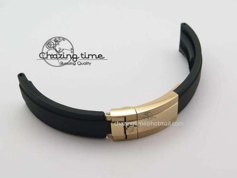 RubberB Red Line Rubber Strap With Tang Buckle For Submariner
