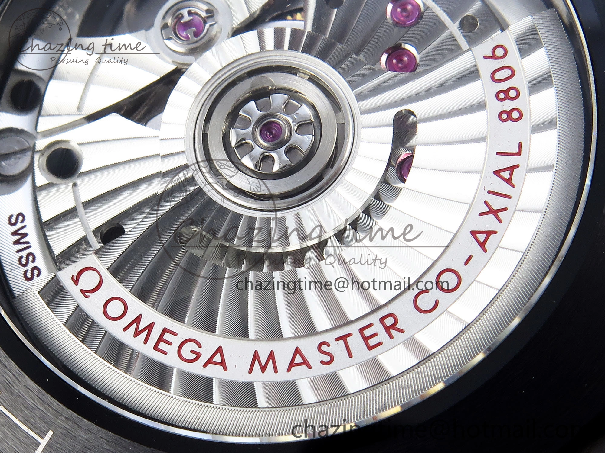 SEAMASTER 300M 43.5MM BLACK CERAMIC VSF 1:1 BEST EDITION BLACK DIAL ON BLACK RUBBER STRAP A8806