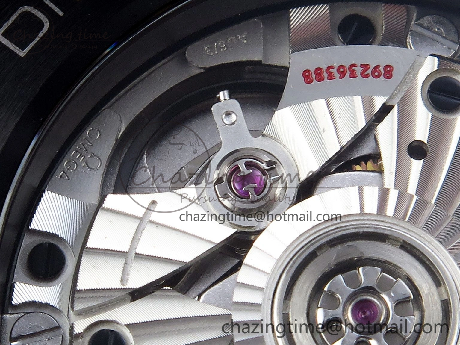 SEAMASTER 300M 43.5MM BLACK CERAMIC VSF 1:1 BEST EDITION BLACK DIAL ON BLACK RUBBER STRAP A8806