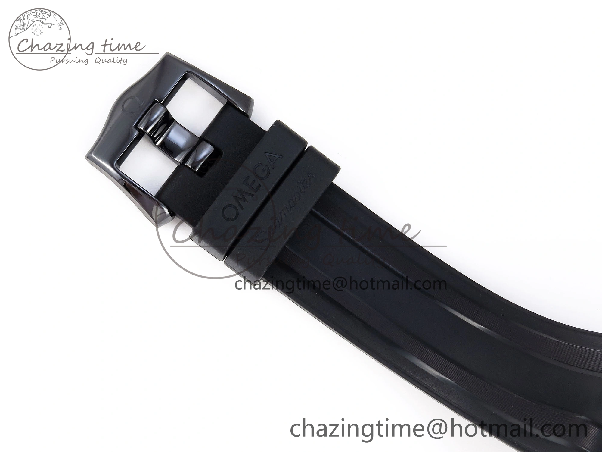 SEAMASTER 300M 43.5MM BLACK CERAMIC VSF 1:1 BEST EDITION BLACK DIAL ON BLACK RUBBER STRAP A8806