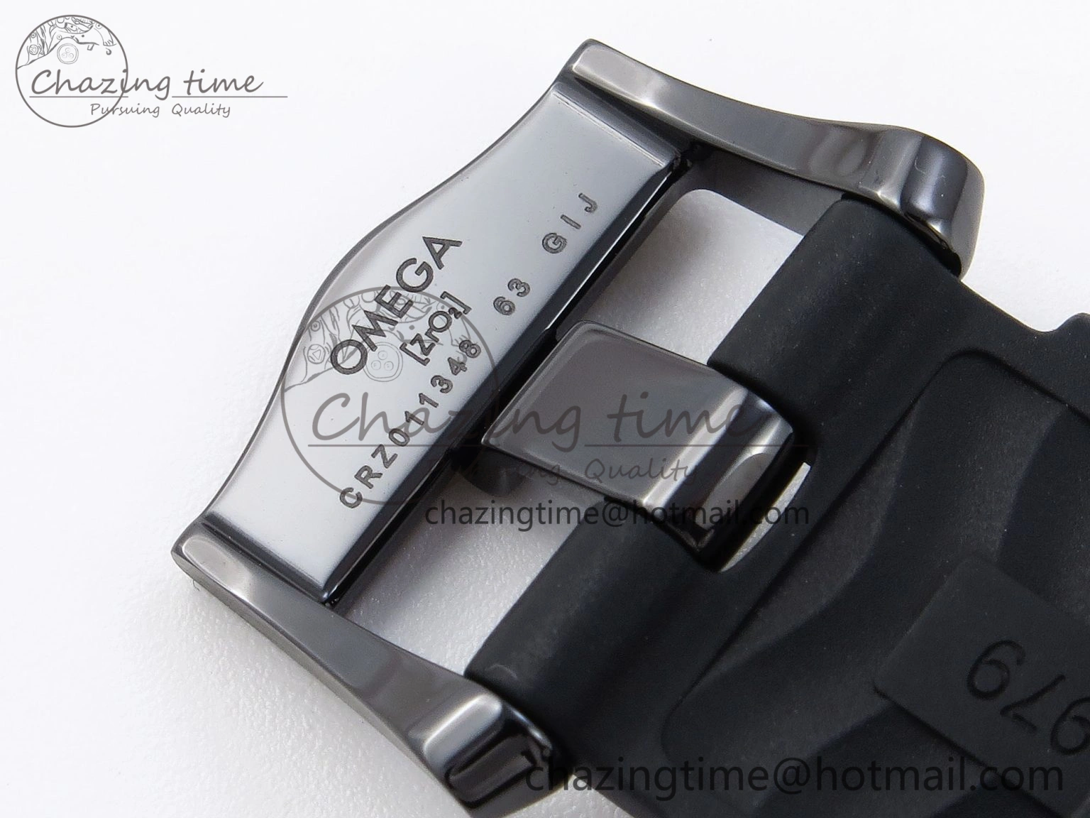 SEAMASTER 300M 43.5MM BLACK CERAMIC VSF 1:1 BEST EDITION BLACK DIAL ON BLACK RUBBER STRAP A8806