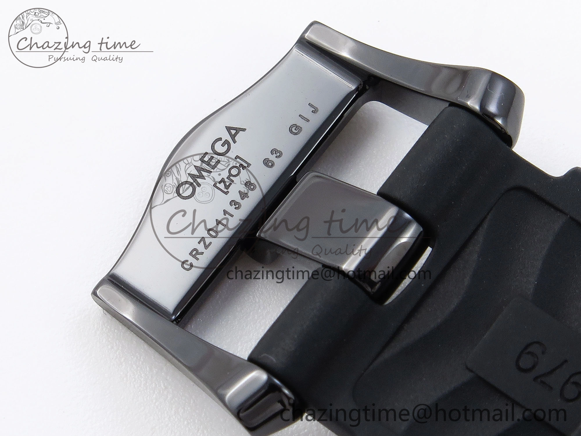 SEAMASTER 300M 43.5MM BLACK CERAMIC VSF 1:1 BEST EDITION BLACK DIAL ON BLACK RUBBER STRAP A8806
