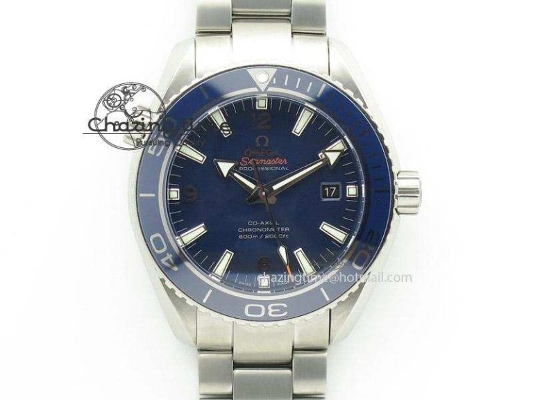 SEAMASTER 300M 43.5MM BLACK CERAMIC VSF 1:1 BEST EDITION BLACK DIAL ON BLACK RUBBER STRAP A8806