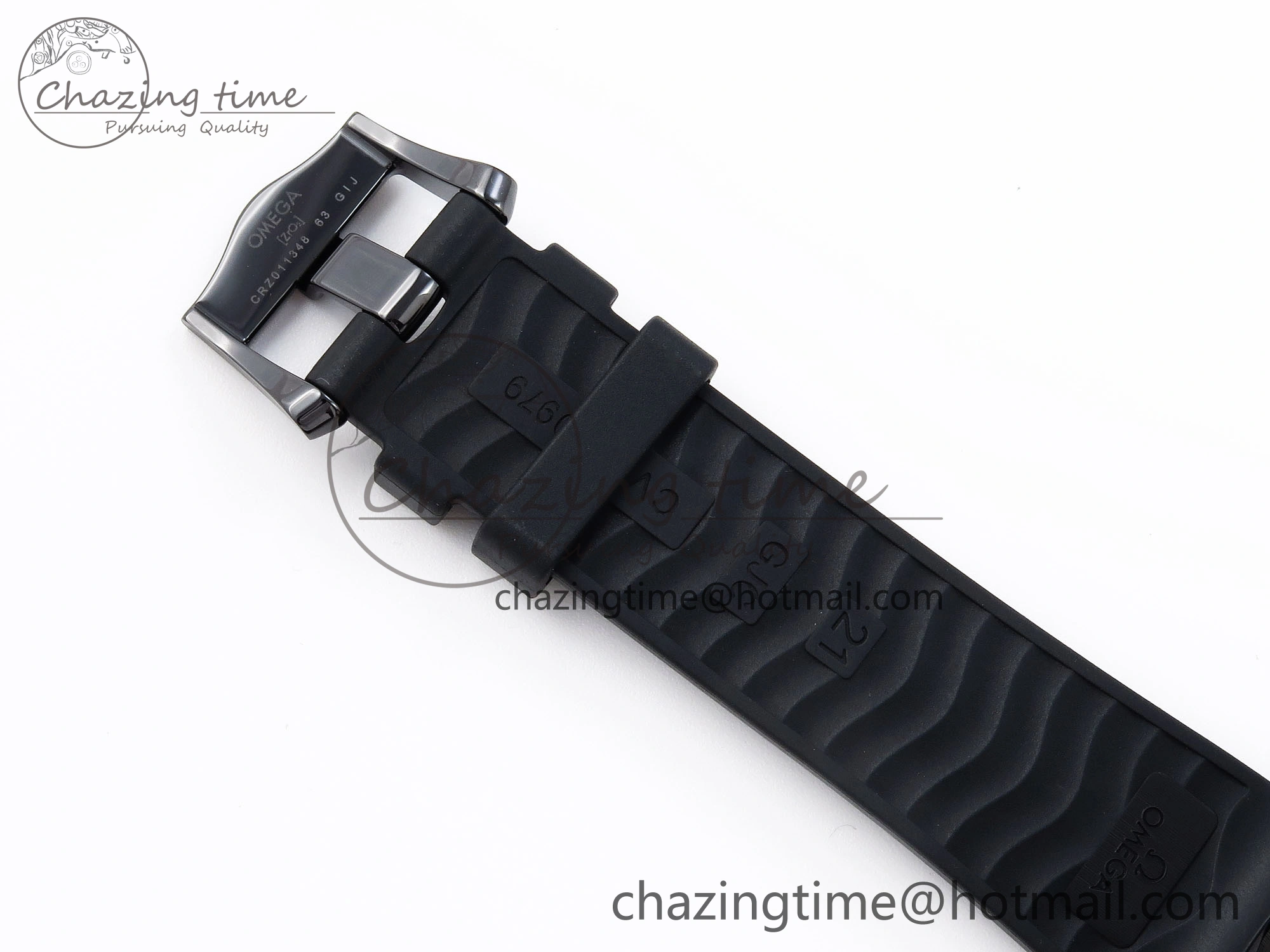 SEAMASTER 300M 43.5MM BLACK CERAMIC VSF 1:1 BEST EDITION BLACK DIAL RG BEZEL ON BLACK RUBBER STRAP A8806