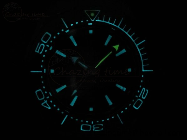 SEAMASTER 6000M ULTRA DEEP SS VSF 1:1 BEST EDITION BROWN DIAL ORANGE BEZEL ON SS BRACELET A8912 SUPER CLONE
