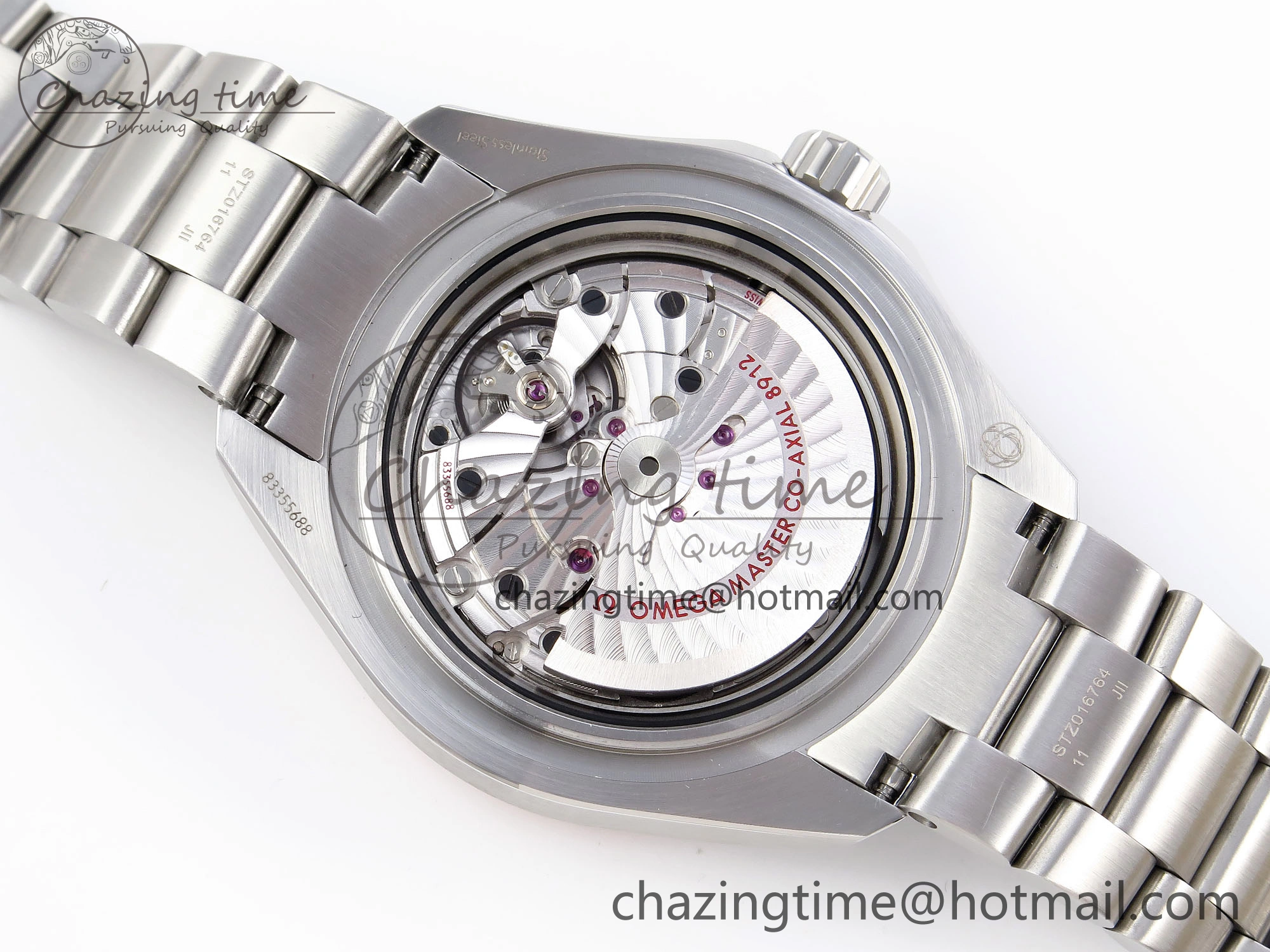 SEAMASTER 6000M ULTRA DEEP SS VSF 1:1 BEST EDITION BROWN DIAL ORANGE BEZEL ON SS BRACELET A8912 SUPER CLONE