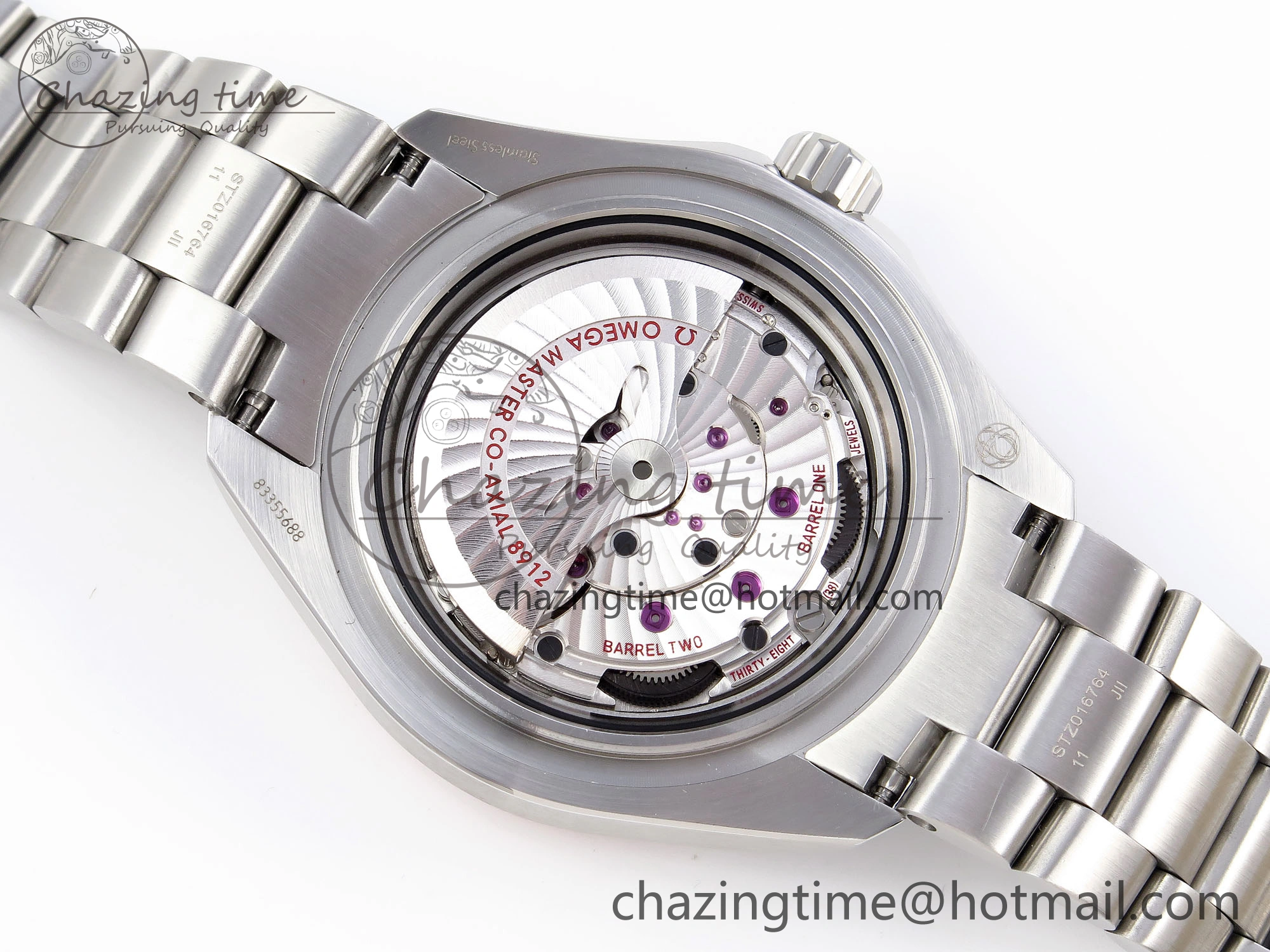 SEAMASTER 6000M ULTRA DEEP SS VSF 1:1 BEST EDITION BROWN DIAL ORANGE BEZEL ON SS BRACELET A8912 SUPER CLONE