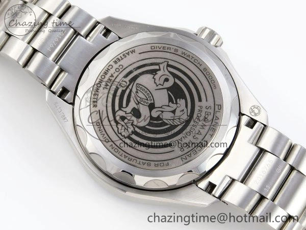 SEAMASTER PLANET OCEAN 6000M ULTRA DEEP 45.5MM SS TF 1:1 BEST EDITION GRAY DIAL ORANGE BEZEL ON SS BRACELET A2824