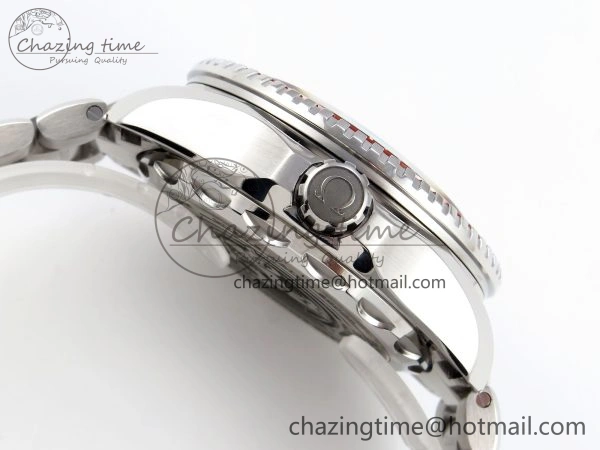 SEAMASTER PLANET OCEAN 6000M ULTRA DEEP 45.5MM SS TF 1:1 BEST EDITION GRAY DIAL ORANGE BEZEL ON SS BRACELET A2824