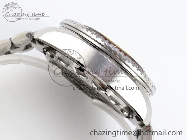 SEAMASTER PLANET OCEAN 6000M ULTRA DEEP 45.5MM SS TF 1:1 BEST EDITION GRAY DIAL ORANGE BEZEL ON SS BRACELET A2824