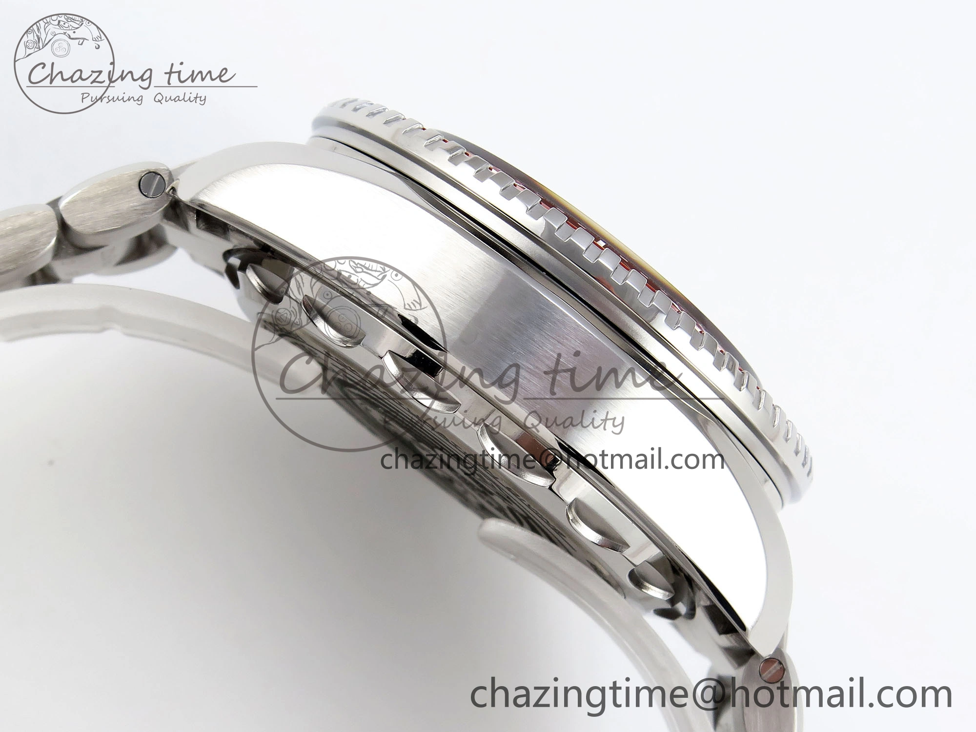 SEAMASTER PLANET OCEAN 6000M ULTRA DEEP 45.5MM SS TF 1:1 BEST EDITION GRAY DIAL ORANGE BEZEL ON SS BRACELET A2824