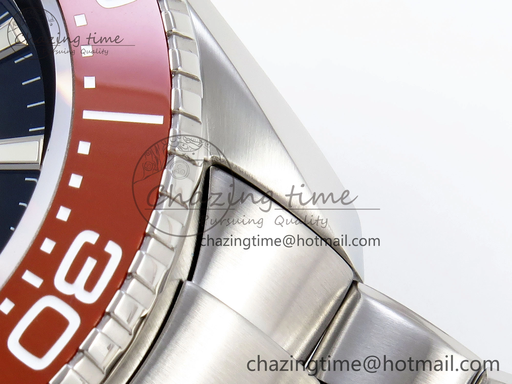 SEAMASTER PLANET OCEAN 6000M ULTRA DEEP 45.5MM SS TF 1:1 BEST EDITION GRAY DIAL ORANGE BEZEL ON SS BRACELET A2824