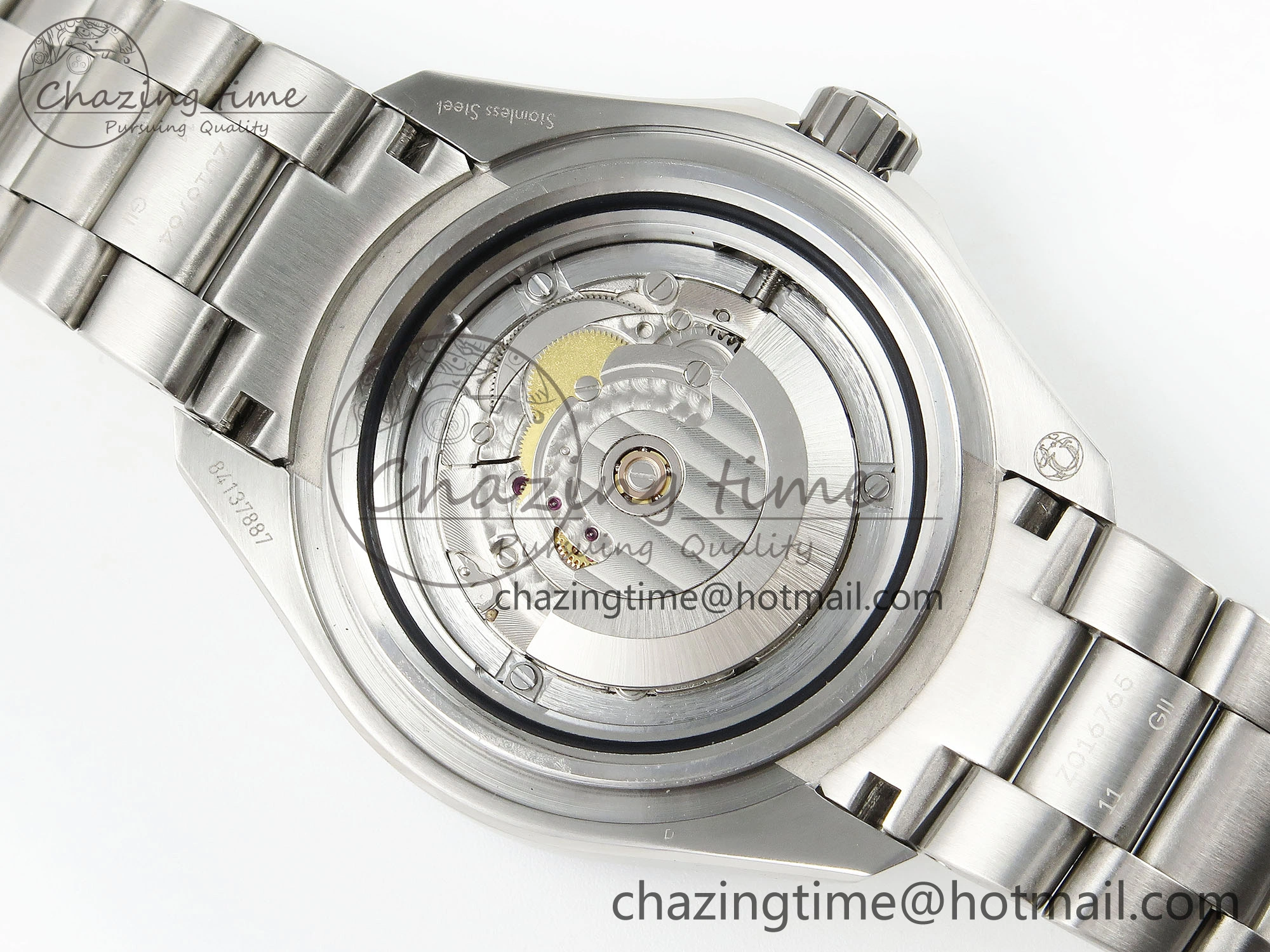 SEAMASTER PLANET OCEAN 6000M ULTRA DEEP 45.5MM SS TF 1:1 BEST EDITION GRAY DIAL ORANGE BEZEL ON SS BRACELET A2824