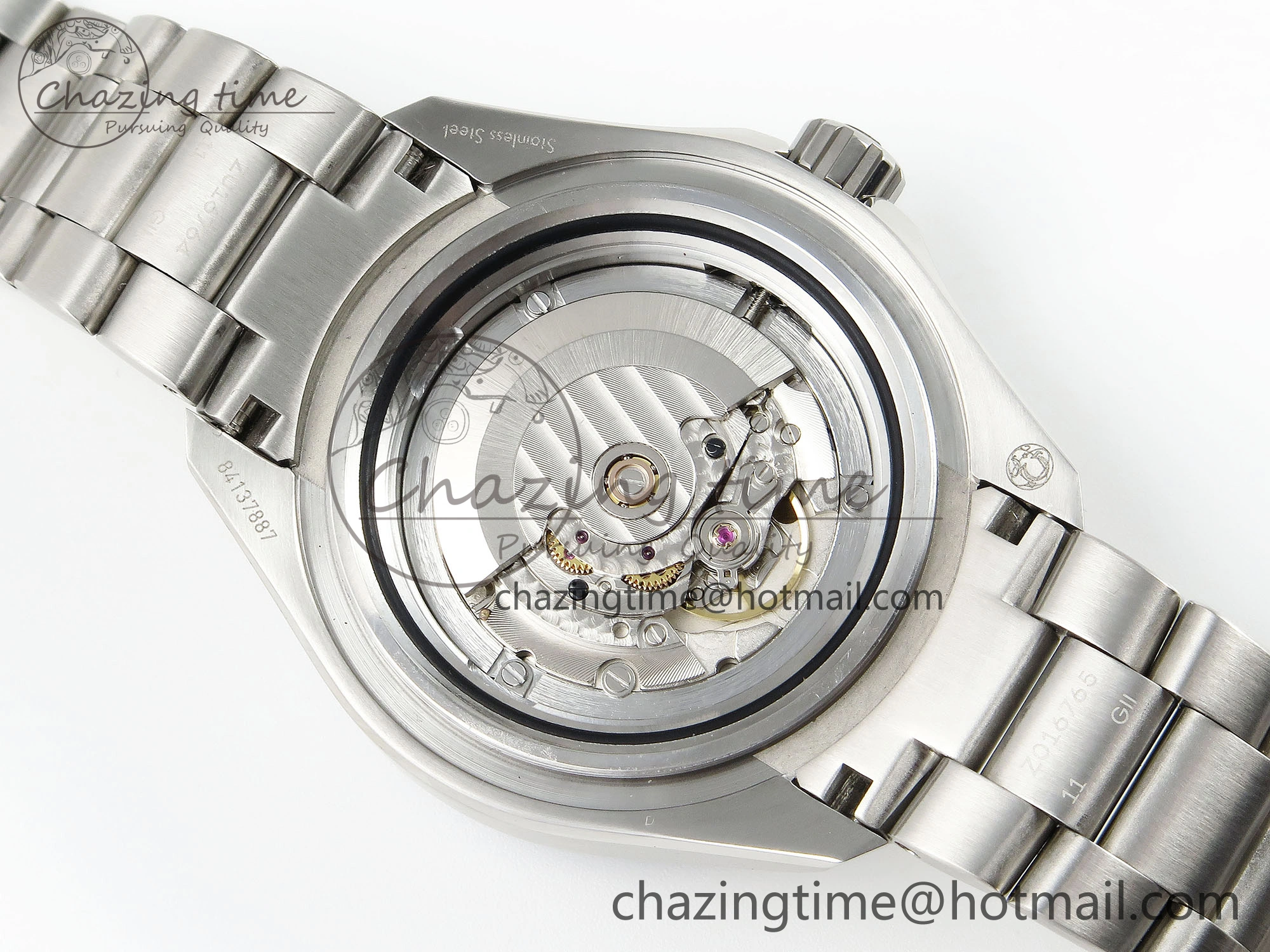 SEAMASTER PLANET OCEAN 6000M ULTRA DEEP 45.5MM SS TF 1:1 BEST EDITION GRAY DIAL ORANGE BEZEL ON SS BRACELET A2824