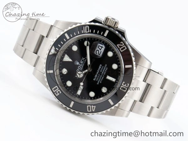 SUBMARINER 41MM 126610 LN BLACK CERAMIC 904L STEEL GMF 1:1 BEST EDITION VR3235