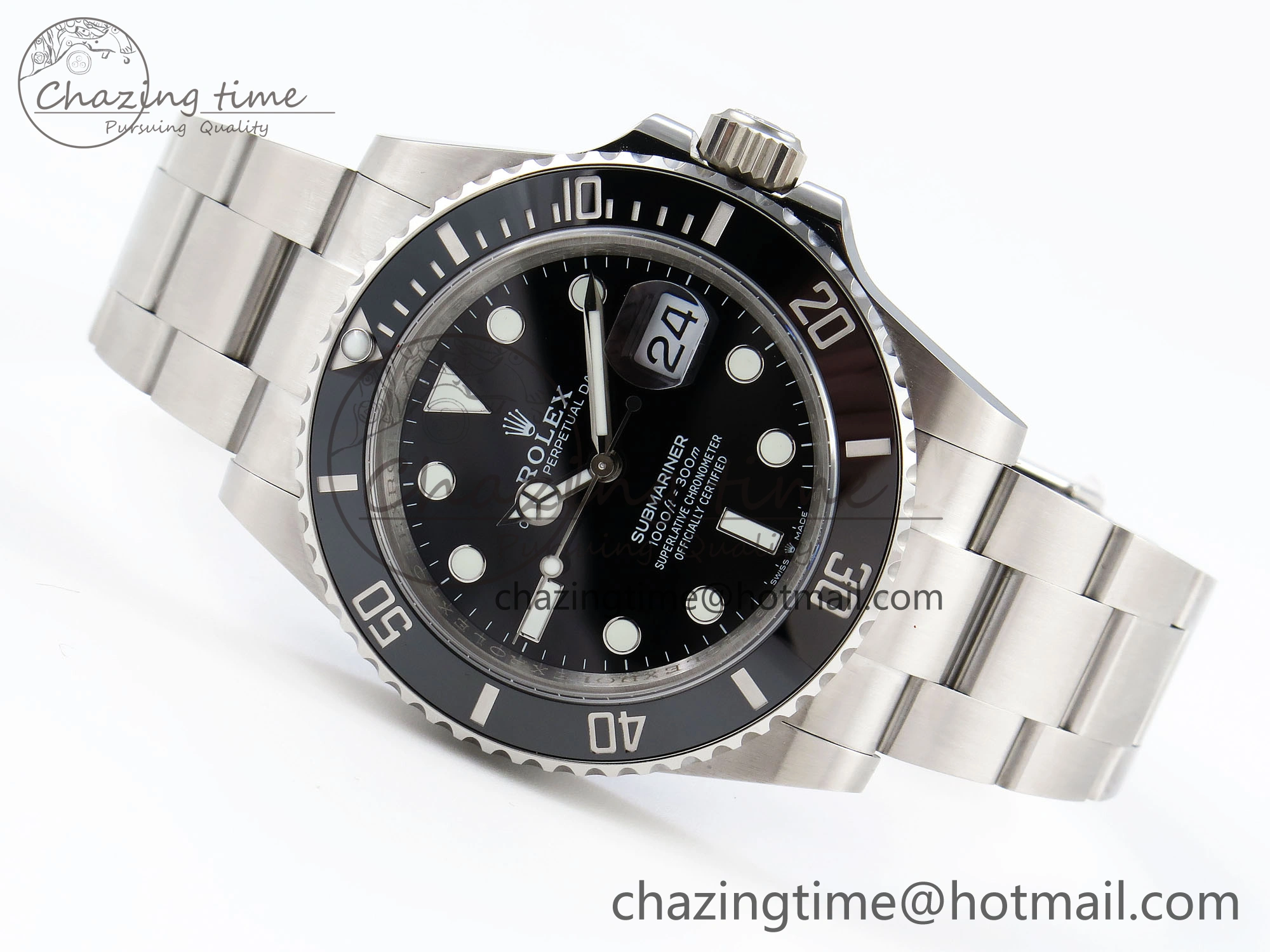 SUBMARINER 41MM 126610 LN BLACK CERAMIC 904L STEEL GMF 1:1 BEST EDITION VR3235