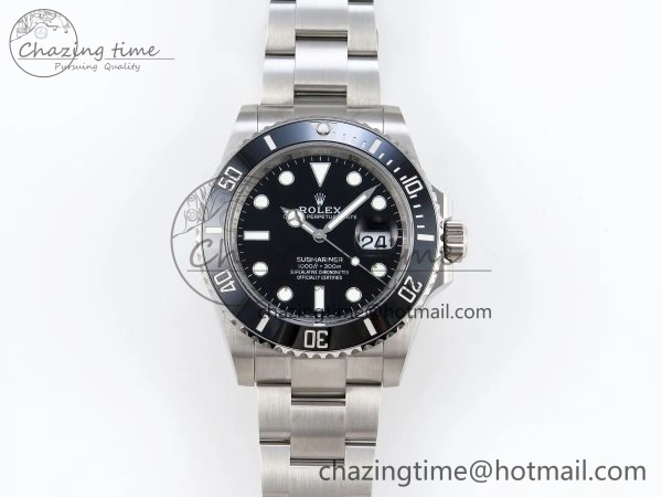 SUBMARINER 41MM 126610 LN BLACK CERAMIC 904L STEEL GMF 1:1 BEST EDITION VR3235