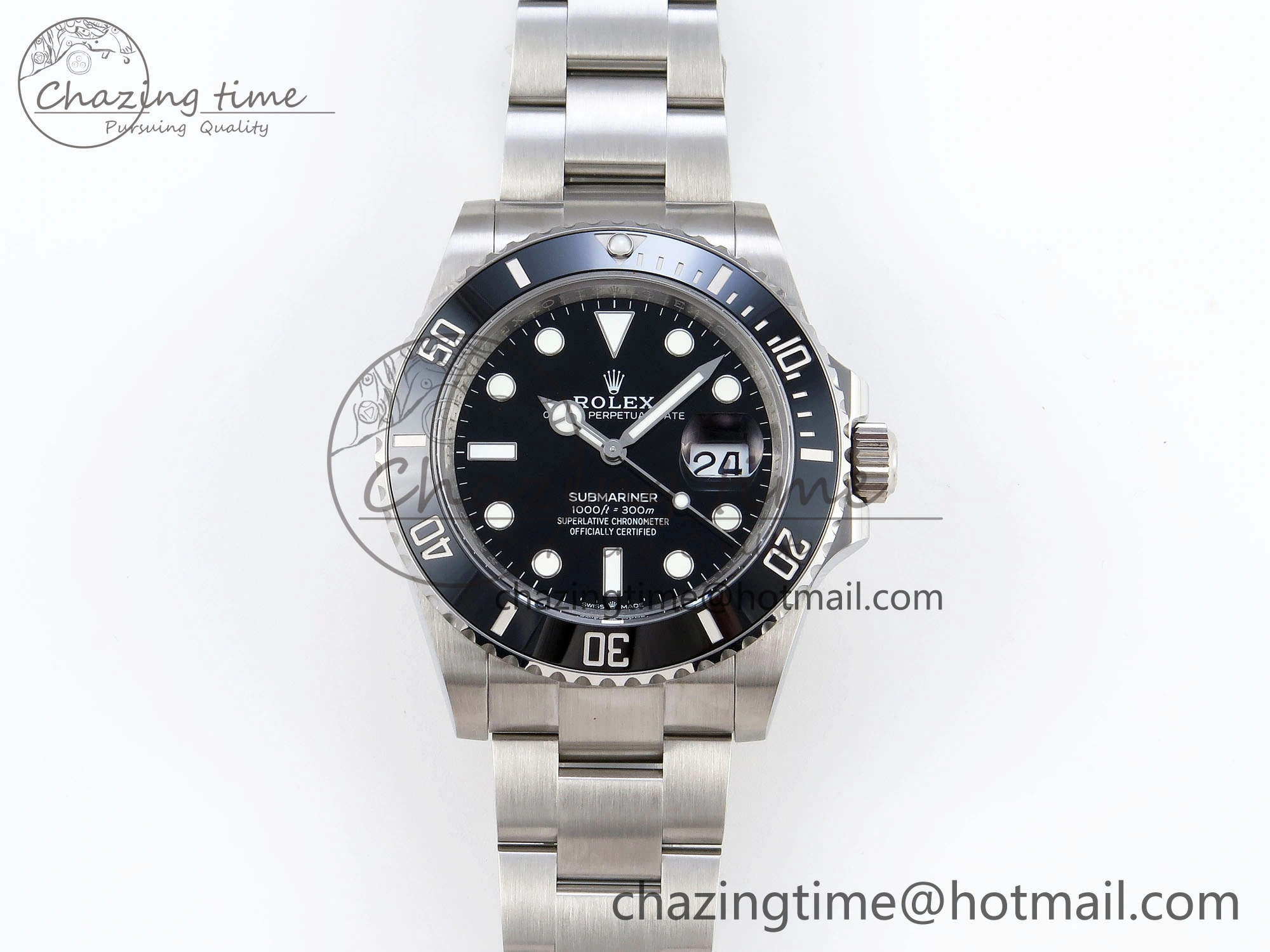 SUBMARINER 41MM 126610 LN BLACK CERAMIC 904L STEEL GMF 1:1 BEST EDITION VR3235