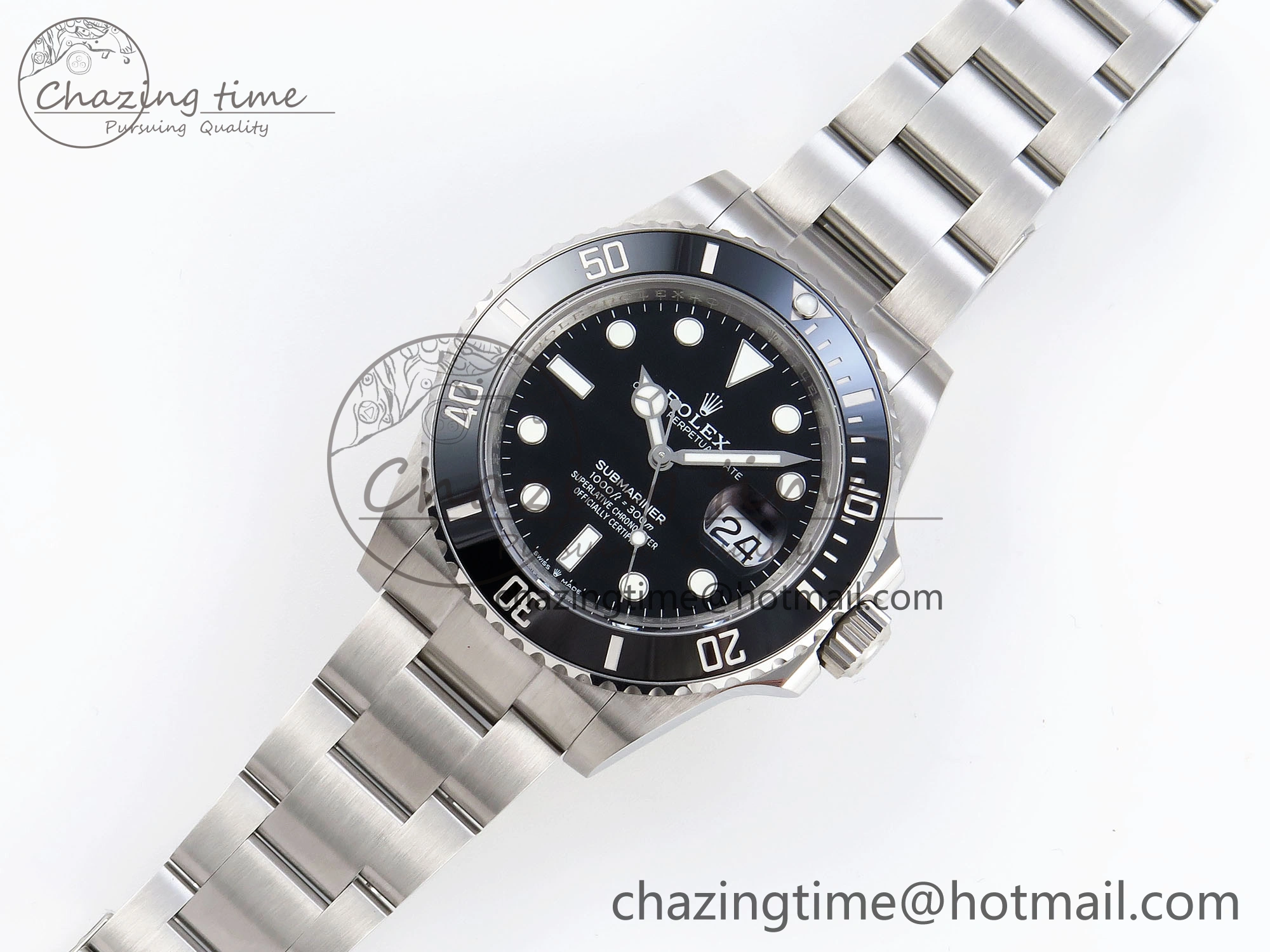 SUBMARINER 41MM 126610 LN BLACK CERAMIC 904L STEEL GMF 1:1 BEST EDITION VR3235