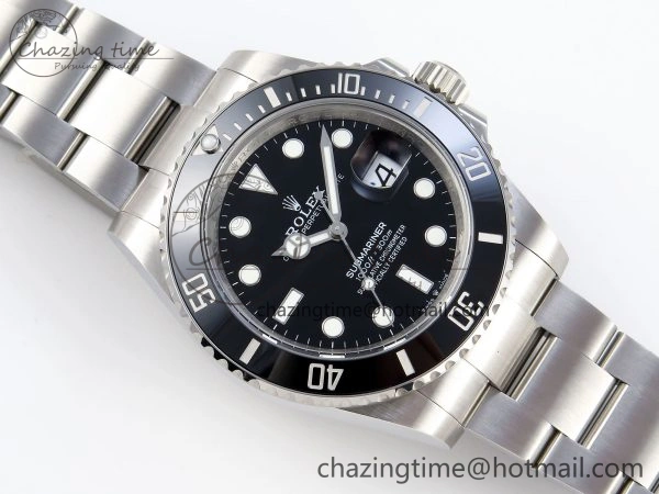 SUBMARINER 41MM 126610 LN BLACK CERAMIC 904L STEEL GMF 1:1 BEST EDITION VR3235